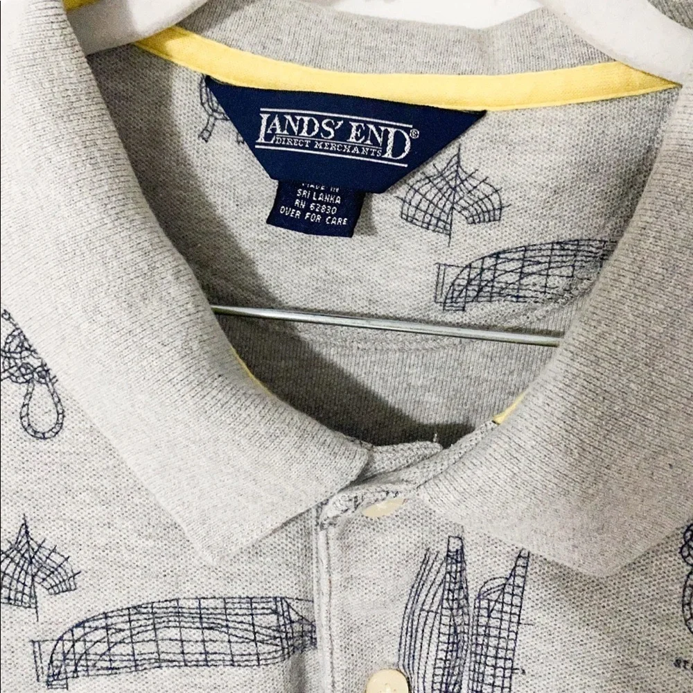 Lands End sailboat polo shirt extra large xl